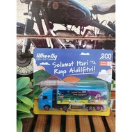 Ecoshop Wheely Collection Set (Blue) Selamat Hari Raya Aidilfitri - Prime Mover (Long) & Box Truck (