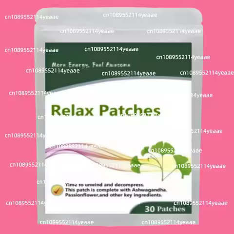 Relax Patches, to Unwind and Decompress, Natural Patch with Ashwagandha, Ginger Root, Plant Powered 