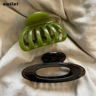 SMILE Ellipse Hair Claws, Styling Tools Geometric Hollow Pumpkin Hair Clip, Elegant Plastic Hair Acc