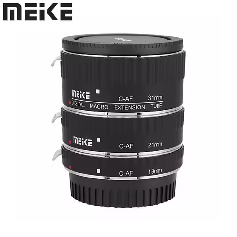 Meike MK-C-AF1-A AF Auto Focus Macro Extension Tube Set for Canon EOS EF EF-S Lens DSLR Cameras 1100