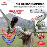 【CAMPTURE】Nylon Net Design Hammock Beach Travel Outdoor Camping Swing Hanging Bed Chair Endui Buaian Gantung吊床