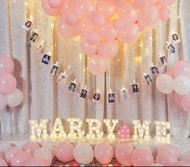 可自訂字母燈💖求婚佈置MARRY ME燈牌 520 情人節求婚佈置浪漫裝飾LED Marriage Proposal Love decoration staycation