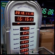 Az 4009 + Iqomah Automatic Led Digital Adzan Clock. Mosque Clock