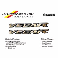 Emblem 3D sepasang Akrilik yamaha vega r