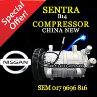 NISSAN SENTRA B14 ZEXEL 4PK CHINA NEW COMPRESSOR/ KOMPRESOR  (CAR AIRCOND SYSTEM)