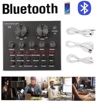 V8 V8S+ Audio Live Sound Card for Phone Computer USB Headset Microphone Webcast (Bluetooth)