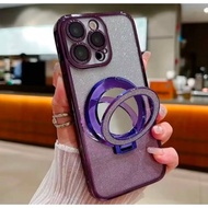 Casing IP XCermin / XS Case Glitter Standing Magnetic Glass Mirror Accessories hp