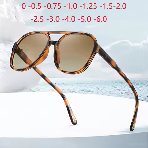 Big Frame Oval Nearsighted Sunglasses Men Polarized TR90 Anti-Glare Miopia Sunglasses Women Prescrip