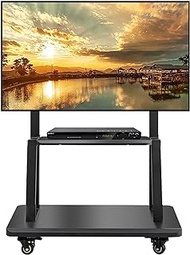 TV stands Mobile TV Floor Stand/Cart On Wheels For 32-75 Inch Lcd Led TVs, Home/Bedroom/Office Heavy Duty Black Rolling TV Trolley With Laptop Shelf/Tray beautiful scenery
