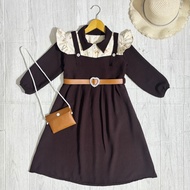 Girls' Gamis Muslim Kids' Clothing Set Hijab Headscarf Age 15 Responsible Children 5 6 Years Girls' 