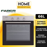 Faber Built-In 8 Functions Electric Oven Double Glass Door (66L) FBO 660 SS FULLY IMPOTED FROM EUROP