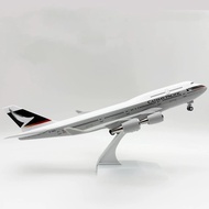 30CM Airplane Model Cathay Pacific Airlines B747 Simulation Static Airplane Model Decoration Gift