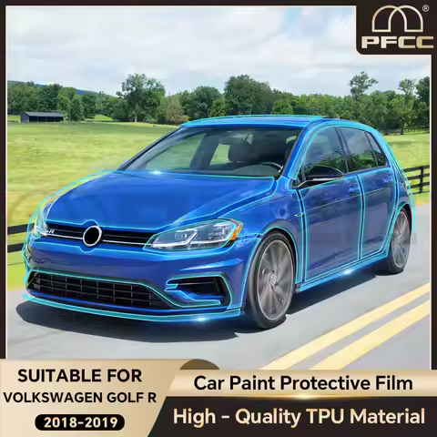 For Volkswagen Golf R VW 2018 2019 8.5Mil Pre Cut Paint Protection Film Transparent Wrap Clear Prote
