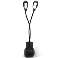 深水埗地舖門市 LED 夾式 譜架燈 LED 夾式 譜架燈電池款 MUSIC STAND LIGHT USB夾式譜檯燈雙桿四燈 黑色雙桿四燈 譜架燈 LED 電池款 護眼燈