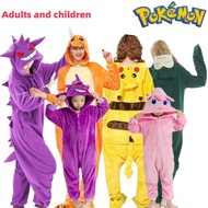 New Pokemon Gengar Snorlax Costume Adult For Adolescent Clothing Pika Halloween Cosplay Adult Full B
