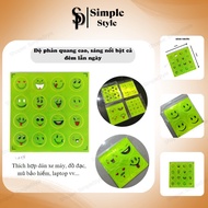 SUPER CUTE Smiley Face Reflective Sticker Waterproof Sticker Cute Sticker