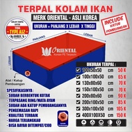 Kolam Terpal Ikan TAMBAK Type/Ketebalan A12 ( PLUS LUBANG PEMBUANGAN ) ASLI Korea Terpal Kolam Ikan 