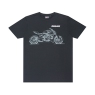DUCATI T-SHIRT เสื้อยืดแขนสั้นลายดูคาติ Ducati DIAVEL_V4