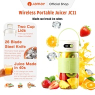 Jamay Portable Juice Blender Wireless 26 Blades 700ml Glass Jar 4000mAh Type-C Charging JC11