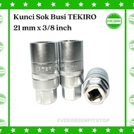 MATA Tekiro Spark Plug Socket Wrench 21 mm x 3/8 inch Spark Plug Socket 21mm 3/8 inch