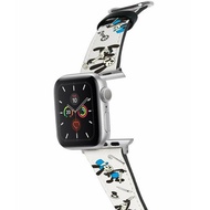 迪士尼100週年奧斯華十字壓紋牛皮Apple Watch真皮皮革錶帶 5545