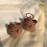 GANTUNGAN Crochet Capybara Keychain | Bagcharm Capybara | Capibara Knitted Keychain | Capybara KNITT