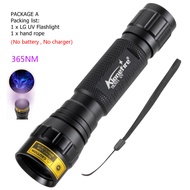 AloneFire SV004 LGชิปแสงสีม่วงอ่อน10วัตต์พลังงานสูง365nm/395nm UvไฟฉายแสงUVสีดำสัตว์เลี้ยงปัสสาวะไฟฉ