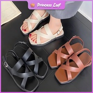 BK1 DORUT Korean Women Fashion Slippers Flat Bottomed Comfortable Beach Anti Slip Soft Sole Sandals
