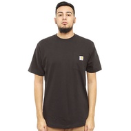 เสื้อยืดชายทรงหลวมแขนสั้นฤดูร้อน Carhartt K87 กระเป๋า ทรงพอดีตัว ทรงหลวม สไตล์ทำงาน เสื้อเชิ้ตแขนสั้