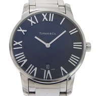 Tiffany & Co.) Atlas Dome 男士腕錶 Z1800.11.10A00A 不鏽鋼石英模擬顯示黑色錶盤 [二手]