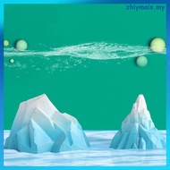 🖼️ Iceberg 2Pcs Hiasan Besar PVC Dengan Reka Bentuk Realistik Untuk Akuarium dan Akuarium Ikan