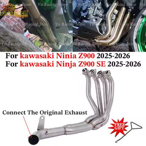 For Kawasaki Ninja 900 Z900 Z900SE 2025 2026 Motorcycle Exhaust Systems Euro5 Front Link Pipe Escape