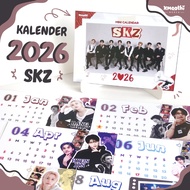 SKZ 2026 CALENDAR - STRAYKIDS 2026 CALENDAR - Aesthetic Desk CALENDAR 2026 - Sitting CALENDAR - BANG