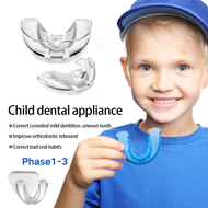 Teeth Orthodontic Braces Set Teeth Trainer for Kids 4D Silicone Alignment Trainer Teeth Retainer Bru