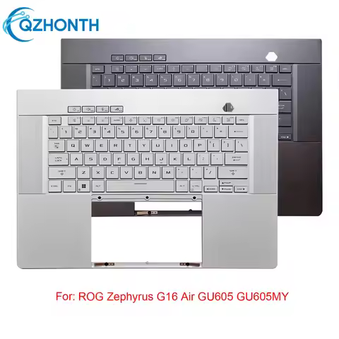 Used Palmrest For Asus ROG Zephyrus G16 Air GU605 GU605MY with Backlit Keyboard 16"