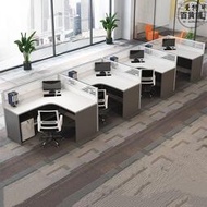 職員辦公桌椅組合簡約辦公室隔斷卡座l型屏風辦公桌4人員工位