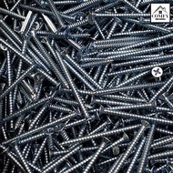 {Tool fittings} 200PCS/SET M4 (4mm Diameter x 16/25/40/50mm Length) Flat Metal Screws Cross Head Screw