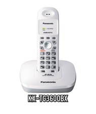 โทรศัพท์บ้าน โทรศัพท์ไร้สายพานาโซนิค KX-TG3600BX สีขาว-ดำ (ไม่มีจอlcd)ใช้งานง่าย ประกันศูนย์Panasonic 1ปี