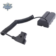 Coiled D-Tap to L-Series F550 Battery Dummy Cable  / Shinobi Small Hd/ Camera Monitor
