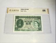 1958香港政府女王壹圓紙幣