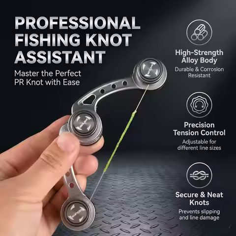 Fishing Tackle Aviation Aluminum Knotting Machine GT FG PR Knot Tyer Line Connection Bobbin Winder F