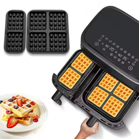 Silicone Waffle Molds for Philips Dual Basket Airfryer 3000 Series 6L/3L Air Fryer Waffle Mould for 