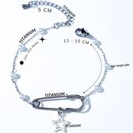 Safety pin lớn - Vòng Tay Safety Pins Lonely Star Vì Sao ? vòng tay nữ titanium Phụ Kiện