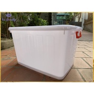Storage bin, dish bin with lid and wheels, large and thick, 75l, 90L Viet Nhat GDMP