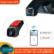HD 4K 2160P WiFi Car DVR Dash Cam Camera 2K 1600P 1080P 24H Parking Monitor APP Control Car Driving 