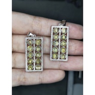 Natural Gold Rutilated S925 Sempoa Pendant