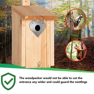 [EPAY] Bird House Guard Metal Portal Aluminum 28mm 32mm Diameter Hole Heart Shape Metal Bird House G