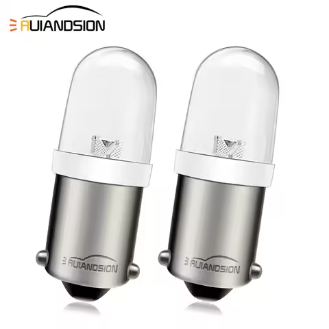 RUIANDSION 2PCS T4w BA9S 57 756 1816 1891 1893 Led Bulb lamp Auto Moto LED Indicator Light Bulb 6V 6