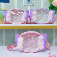 PVC Cute Candy Shaped Crossbody Bag Little Princess Transparent PU Leather Sling Bag Quality AC-062