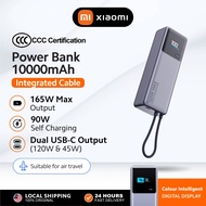 [3C Certification] Xiaomi Power Bank 10000mAh (Integrated Cable) | 165W Power | Adaptive Power Adjus